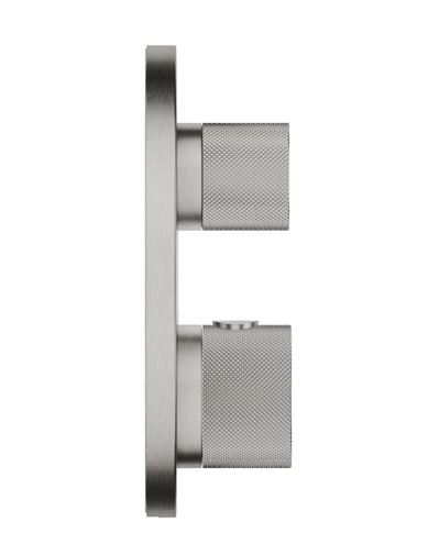 GROHE ATRIO sprchová podomítková termostatická baterie, pro 2 spotřebiče, supersteel 24396DC0 Obrázek - fotka
