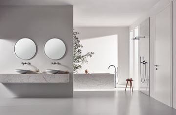 GROHE ATRIO sprchová podomítková termostatická baterie, pro 2 spotřebiče, supersteel 24396DC0 Obrázek - fotka