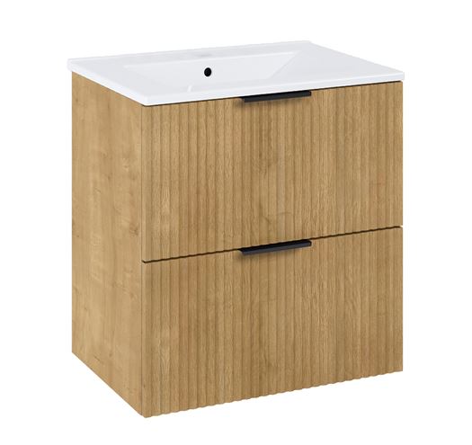 JIKA NOBU umyvadlo 61,5 cm, s otvorem pro baterii a přepadem H8125110001041 Obrázek - fotka
