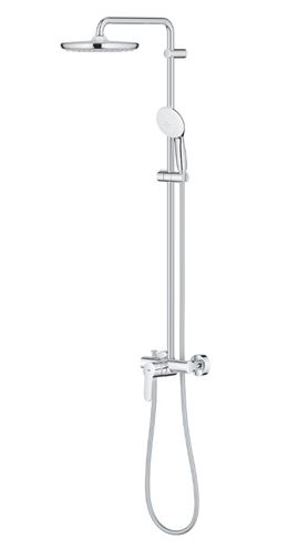 GROHE TEMPESTA SYSTEM 250 sprchový set s baterií, horní sprcha, ruční sprcha se 2 proudy, tyč, hadice, Water Saving , chrom 26673001 Obrázek - fotka