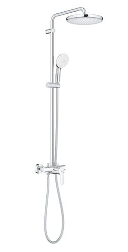 GROHE TEMPESTA SYSTEM 250 sprchový set s baterií, horní sprcha, ruční sprcha se 2 proudy, tyč, hadice, Water Saving , chrom 26673001 Obrázek - Hlavní obrázek