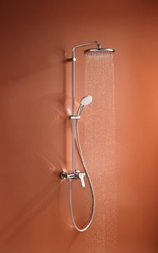 GROHE TEMPESTA SYSTEM 250 sprchový set s baterií, horní sprcha, ruční sprcha se 2 proudy, tyč, hadice, Water Saving , chrom 26673001 Obrázek - fotka