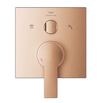 GROHE ALLURE sprchová podomítková baterie, pro 3 spotřebiče, kartáčovaný warm sunset 29176DL1 Obrázek - fotka