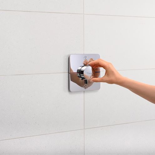 HANSGROHE SHOWER SELECT COMFORT Q podomítková termostatická baterie, pro 2 spotřebiče, chrom 15583000 Obrázek - fotka