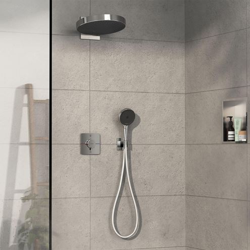HANSGROHE SHOWER SELECT COMFORT Q podomítková termostatická baterie, pro 2 spotřebiče, chrom 15583000 Obrázek - fotka