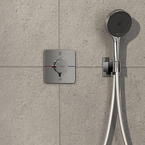 HANSGROHE SHOWER SELECT COMFORT Q podomítková termostatická baterie, pro 2 spotřebiče, chrom 15583000 Obrázek - fotka