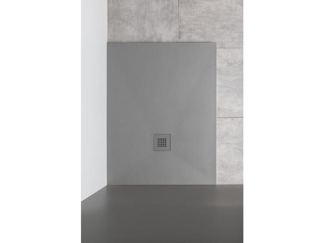 GELCO MITIA sprchová vanička 90x90 cm, litý mramor, bez nožiček, šedá PMS9090 Obrázek - fotka