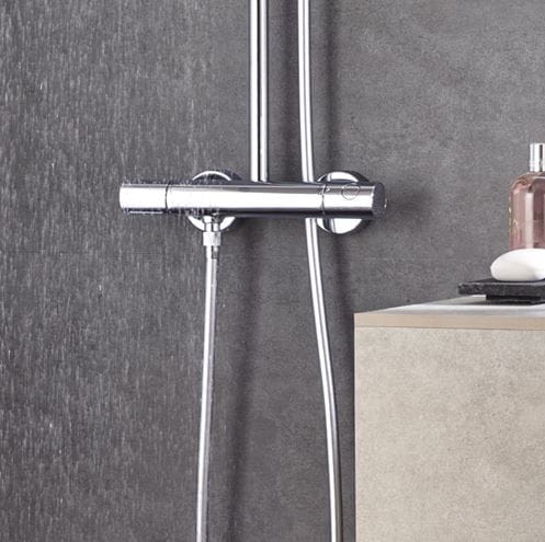 GROHE EUPHORIA SYSTEM sprchový set s termostatickou baterií, tyč, bez příslušenství, chrom 26241001 Obrázek - fotka