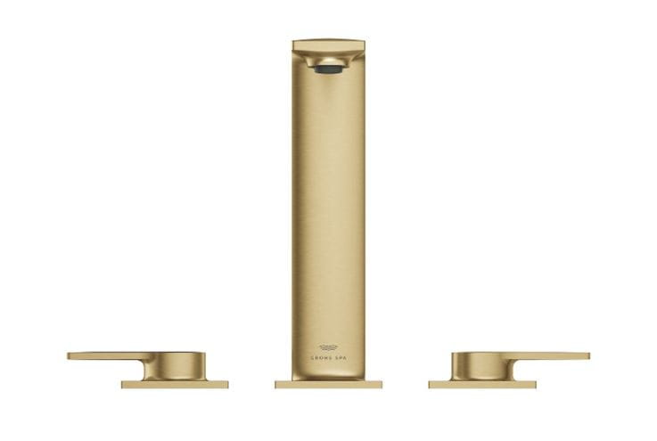 GROHE ALLURE umyvadlová stojánková baterie, 3-otvorová, s odtokovou soupravou, Water Saving, kartáčovaný cool sunrise 20188GN1 Obrázek - fotka