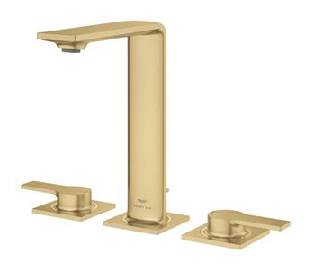 GROHE ALLURE umyvadlová stojánková baterie, 3-otvorová, s odtokovou soupravou, Water Saving, kartáčovaný cool sunrise