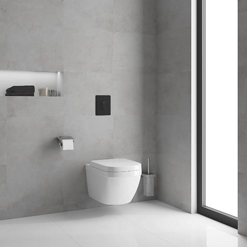 GROHE SKATE AIR ovládací tlačítko pro dvě splachování, plast, phantom black 38505KF0 Obrázek - fotka
