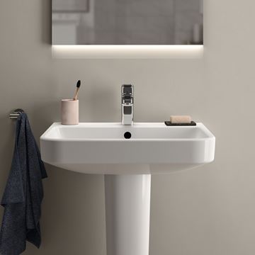 IDEAL STANDARD I.LIFE B umyvadlo 60 cm, s otvorem pro baterii a přepadem, SmartGuard T4607HY Obrázek - fotka