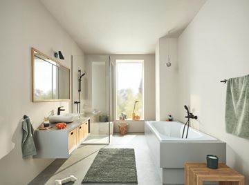 GROHE TEMPESTA 110 sprchová souprava 3-dílná, ruční sprcha pr. 110 mm, tyč, hadice, Water Saving, matná černá 261622433 Obrázek - fotka
