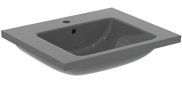IDEAL STANDARD I.LIFE B umyvadlo 61 cm, s otvorem pro baterii a přepadem, lesklá šedá