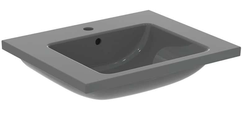 IDEAL STANDARD I.LIFE B umyvadlo 61 cm, s otvorem pro baterii a přepadem, lesklá šedá T460558 Obrázek - Hlavní obrázek