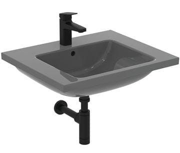 IDEAL STANDARD I.LIFE B umyvadlo 61 cm, s otvorem pro baterii a přepadem, lesklá šedá T460558 Obrázek - fotka