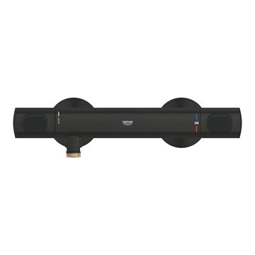 GROHE GROHTHERM 500 sprchová nástěnná termostatická baterie, Water Saving, matná černá 347932430 Obrázek - fotka