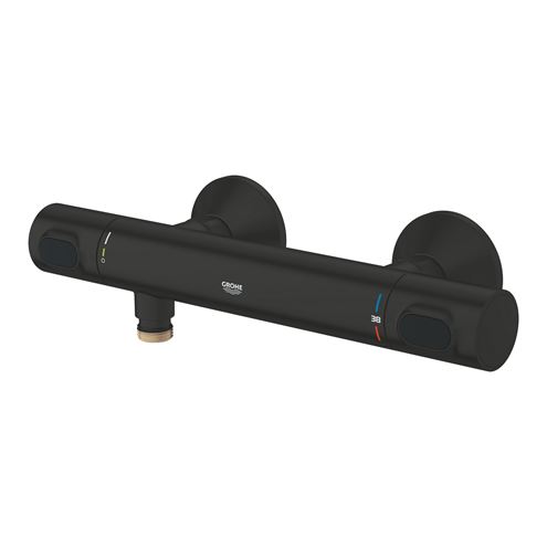 GROHE GROHTHERM 500 sprchová nástěnná termostatická baterie, Water Saving, matná černá 347932430 Obrázek - fotka