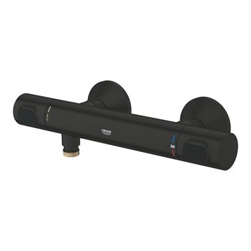 GROHE GROHTHERM 500 sprchová nástěnná termostatická baterie, Water Saving, matná černá 347932430 Obrázek - fotka