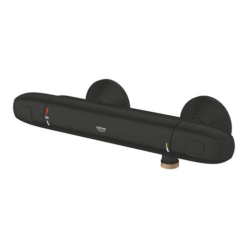 GROHE GROHTHERM 1000 sprchová nástěnná termostatická baterie, Water Saving, matná černá 348142433 Obrázek - fotka