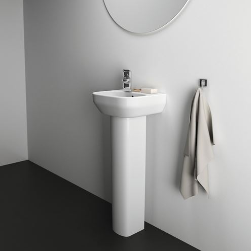 IDEAL STANDARD I.LIFE A umývátko 35 cm, s otvorem vlevo pro baterii a přepadem T470901 Obrázek - fotka