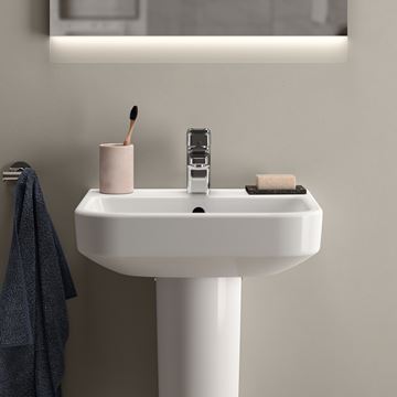 IDEAL STANDARD I.LIFE B umývátko 45 cm, s otvorem pro baterii a přepadem T461001 Obrázek - fotka