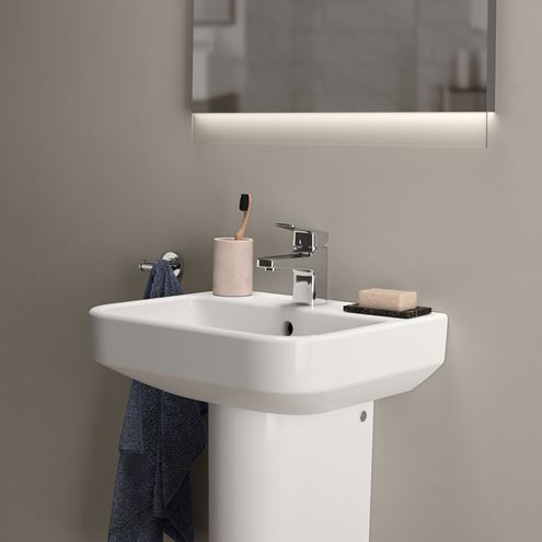 IDEAL STANDARD I.LIFE B umývátko 45 cm, s otvorem pro baterii a přepadem T461001 Obrázek - fotka