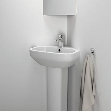 IDEAL STANDARD I.LIFE A umyvadlo rohové 45 cm, s otvorem pro baterii a přepadem T471101 Obrázek - fotka