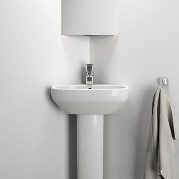 IDEAL STANDARD I.LIFE A umyvadlo rohové 45 cm, s otvorem pro baterii a přepadem T471101 Obrázek - fotka