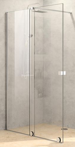 HÜPPE XTENSA PURE sprchové dveře 110x200 cm, posuvné, levé, stříbrná pololesklá/sklo čiré XT0102.069.322 Obrázek - Hlavní obrázek