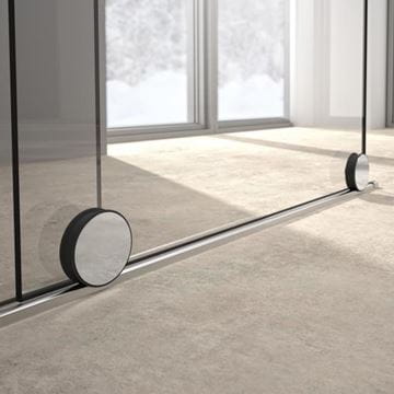 HÜPPE XTENSA PURE sprchové dveře 140x200 cm, posuvné, levé, stříbrná pololesklá/sklo čiré XT0105.069.322 Obrázek - fotka