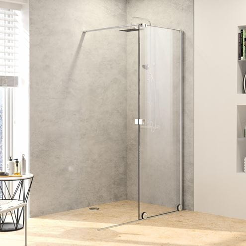 HÜPPE XTENSA PURE sprchové dveře 110x200 cm, posuvné, pravé, stříbrná pololesklá/sklo čiré XT0202.069.322 Obrázek - fotka