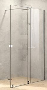 HÜPPE XTENSA PURE sprchové dveře 110x200 cm, posuvné, pravé, stříbrná pololesklá/sklo čiré