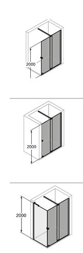 HÜPPE XTENSA PURE sprchové dveře 120x200 cm, posuvné, pravé, stříbrná pololesklá/sklo čiré XT0203.069.322 Obrázek - fotka