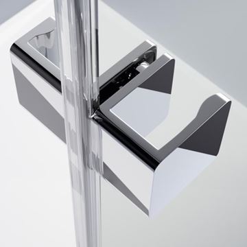 HÜPPE XTENSA PURE sprchové dveře 120x200 cm, posuvné, pravé, stříbrná pololesklá/sklo čiré XT0203.069.322 Obrázek - fotka