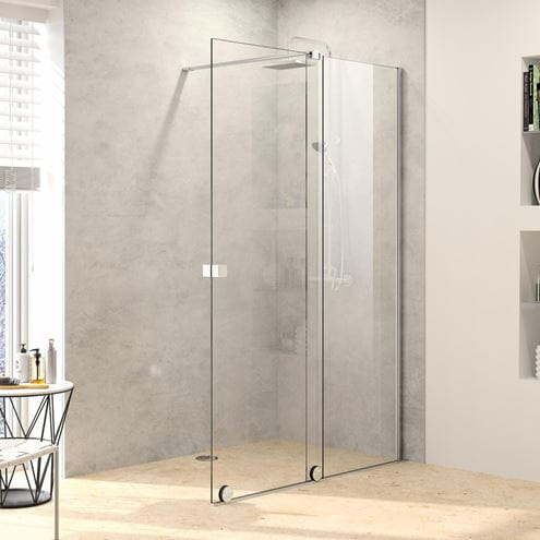HÜPPE XTENSA PURE sprchové dveře 160x200 cm, posuvné, pravé, stříbrná pololesklá/sklo čiré XT0207.069.322 Obrázek - fotka