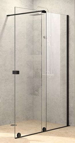 HÜPPE XTENSA PURE WALK-IN sprchové dveře 160x200 cm, posuvné, pravé, black edition/sklo čiré XT0207.123.322 Obrázek - Hlavní obrázek