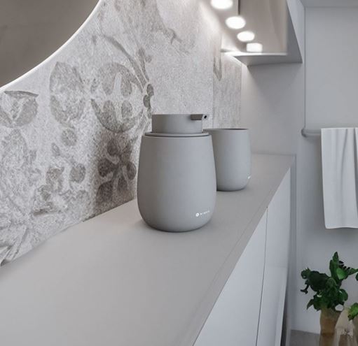 NIMCO TABO dávkovač tekutého mýdla 425 ml, keramika, světle šedá TA 3131-04 Obrázek - fotka