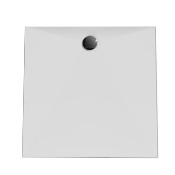 HÜPPE EASY STEP sprchová vanička 90x90 cm, litý mramor, bez nožiček