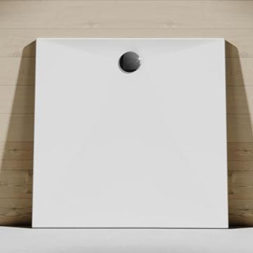HÜPPE EASY STEP sprchová vanička 80x80 cm, litý mramor, bez nožiček 215010.055 Obrázek - fotka