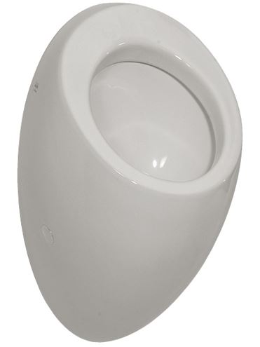 SANELA pisoár Alessi s radarovým splachovačem, napájení ze sítě, integrovaný zdroj, zadní přívod vody, Bluetooth ovládání SLP 25RZ Obrázek - Hlavní obrázek