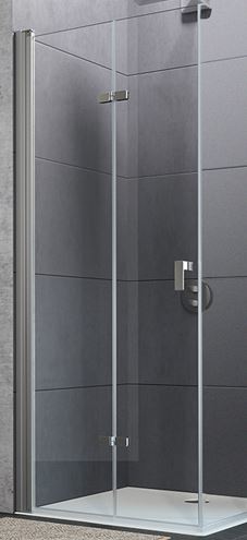 HÜPPE DESIGN PURE sprchové dveře 90x200 cm, skládací, levé, stříbrná matná/sklo čiré 8P0816.087.322 Obrázek - Hlavní obrázek