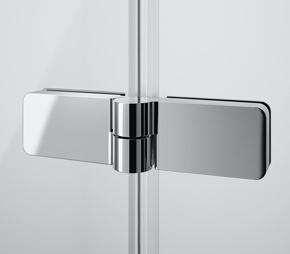 HÜPPE DESIGN PURE sprchové dveře 90x200 cm, skládací, levé, stříbrná matná/sklo čiré 8P0816.087.322 Obrázek - fotka