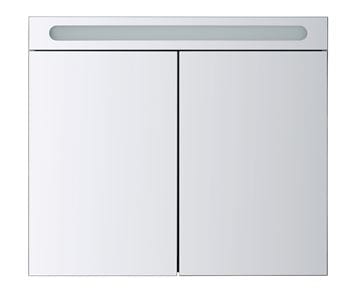 DURAVIT NO.1 zrcadlová skříňka 80x70x14,8 cm, osvětlení, s vypínačem a el. zásuvkou, dřevotříska, matná bílá