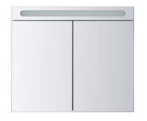 DURAVIT NO.1 zrcadlová skříňka 80x70x14,8 cm, osvětlení, s vypínačem a el. zásuvkou, dřevotříska, matná bílá