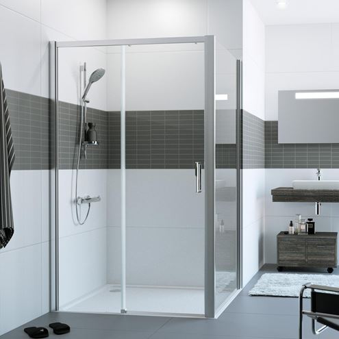 HÜPPE CLASSICS 2 GT1550 sprchové dveře 155x200 cm, posuvné, levé, chrom lesklý/sklo čiré C25307.069.322 Obrázek - fotka
