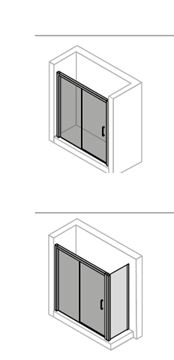 HÜPPE CLASSICS 2 EASYENTRY GT1200 sprchové dveře 120x200 cm, posuvné, levé, stříbrná pololesklá/sklo čiré C25309.069.322 Obrázek - fotka