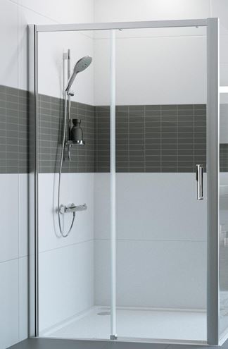 HÜPPE CLASSICS 2 EASYENTRY GT1200 sprchové dveře 120x200 cm, posuvné, levé, stříbrná pololesklá/sklo čiré C25309.069.322 Obrázek - Hlavní obrázek