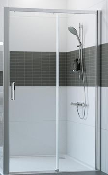 HÜPPE CLASSICS 2 EASYENTRY GT1200 sprchové dveře 120x200 cm, posuvné, pravé, stříbrná pololesklá/sklo čiré