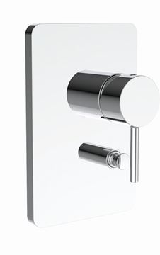 CONCEPT 300 ROUND sprchová podomítková baterie, s přepínačem, chrome